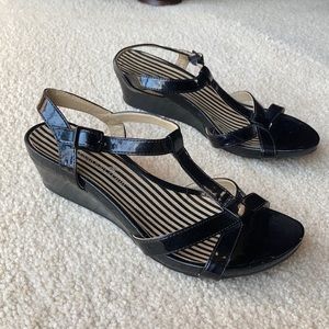 Black Montego Bay Club Wedge Sandals